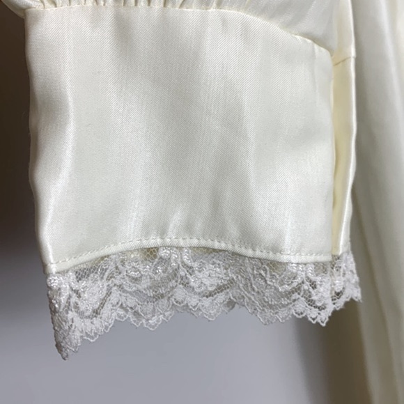 Vintage French Maid Pale Yellow Night Gown, women size S NWT - Picture 4 of 16